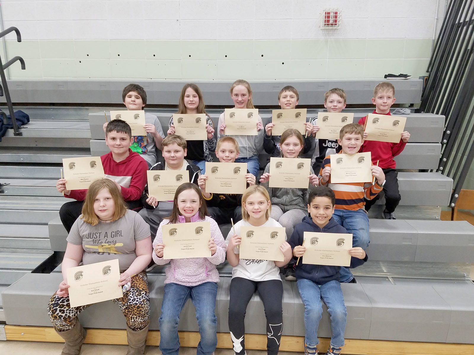 January Schuler Trojan Pride Winners